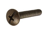 8-32 X 1 COMB PH/SL TRUSS M/S  ANTBRASS